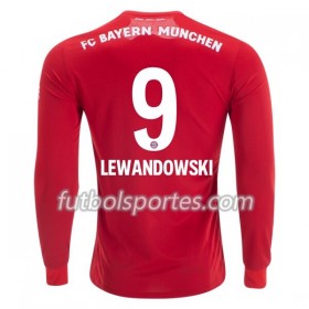 Camisetas Bayern de Múnich Robert Lewandowski 9 Primera Equipacion 2019/2020 Manga Larga